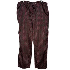 🖤 Playboy Black Bunny Print Lounge Pants Silky | Mens L